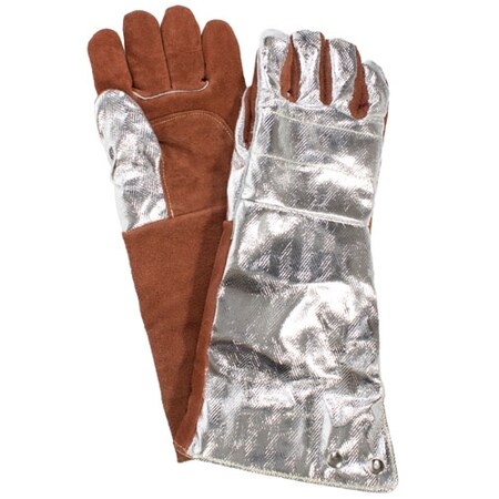 National Safety Apparel 18.5" ALUMINIZED RAYON BACK, THERMAL LEATHR PALM&PALM PATCH DJXG705185XL
